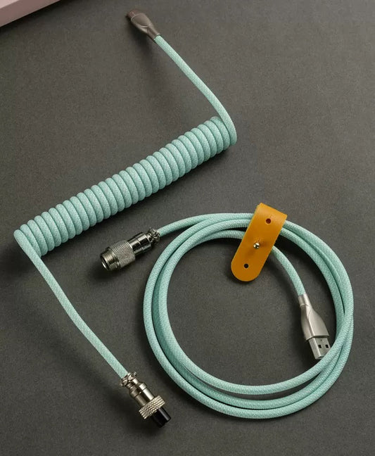 Keyzen Studio 8K Circular Connector Cable Aqua