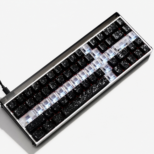 Keyzen Studio XVX Sword 19-Key OEM Profile Shine-Through Keycap Accent Set White