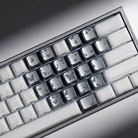 Keyzen Studio Butterfly IMD Keycap Accent Set Silver