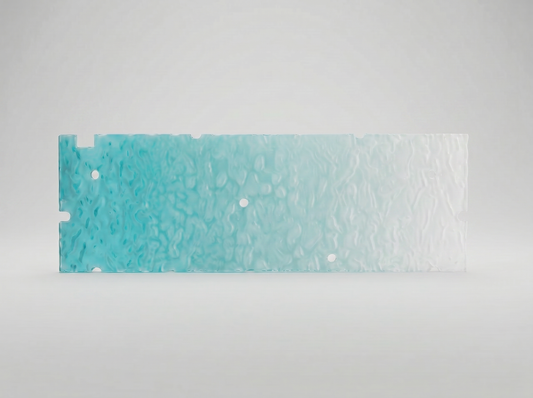 Keyzen Studio Backboard Panel for Hollow Cases Glacier Teal (Translucent)