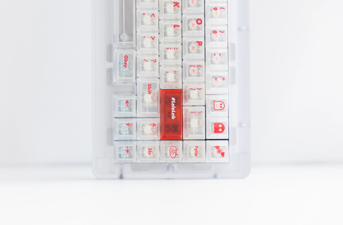 Keyzen Studio Lelelab SupSup 139 Key Transparent ABS Shine Through Keycap Set