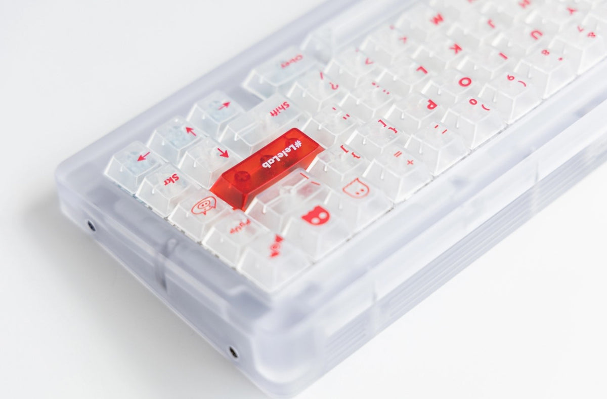 Keyzen Studio Lelelab SupSup 139 Key Transparent ABS Shine Through Keycap Set