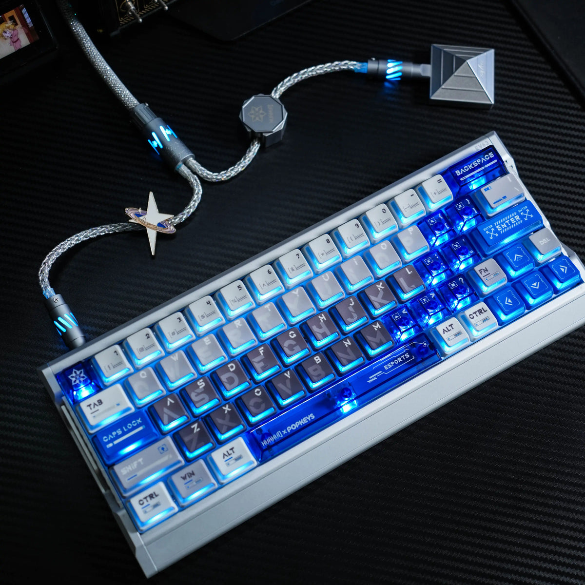 Keyzen Studio Huahuo Esports Nuclear Power 127 Key PBT PC Keycap Set MX Stem