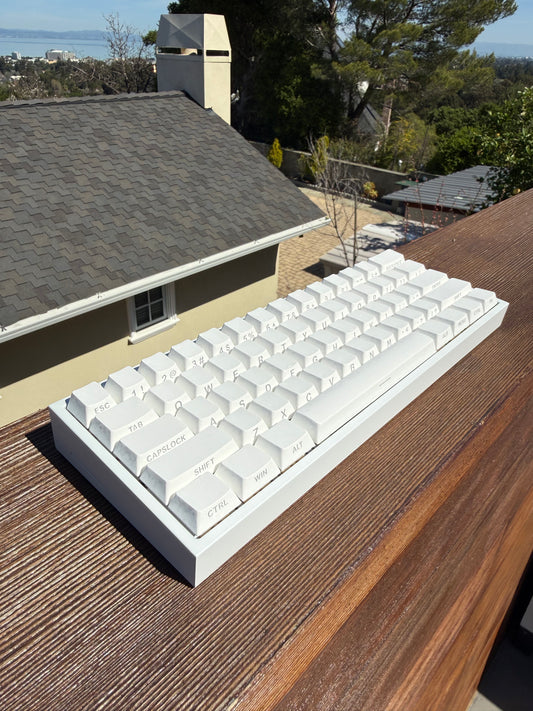 Keyzen Studio White Carbon Fiber X Wooting 60 HE V2