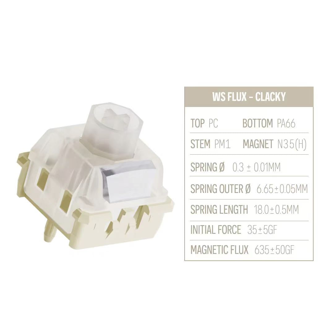 Keyzen Studio Wuque Studio WS Flux Switch White