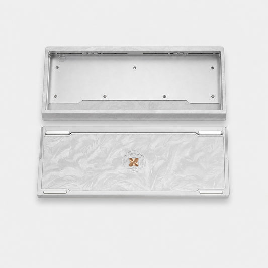 Keyzen Studio CLT60 Feather-Pattern Aluminum Case Silver