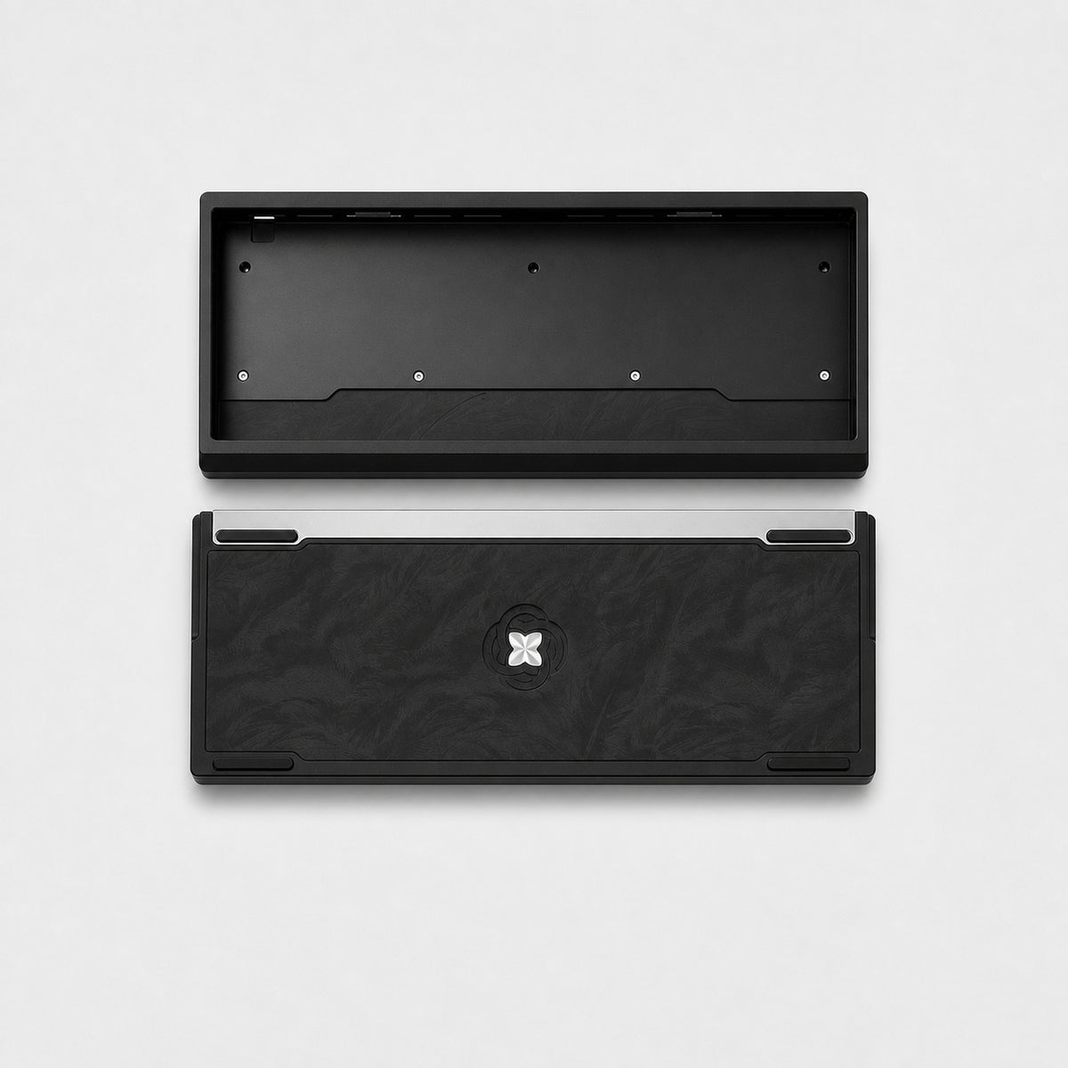 Keyzen Studio CLT60 Feather-Pattern Aluminum Case Black
