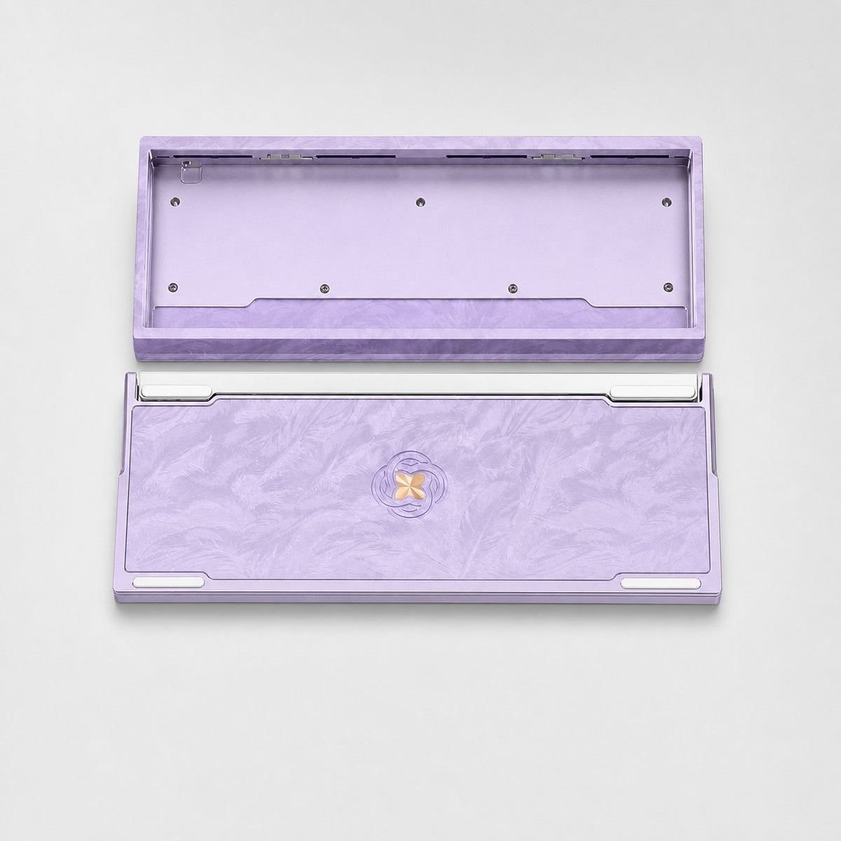 Keyzen Studio CLT60 Feather-Pattern Aluminum Case Lavender