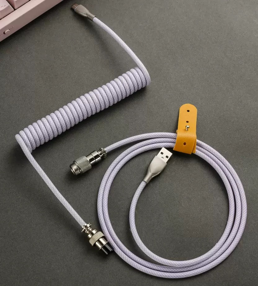 Keyzen Studio 8K Circular Connector Cable Lavender