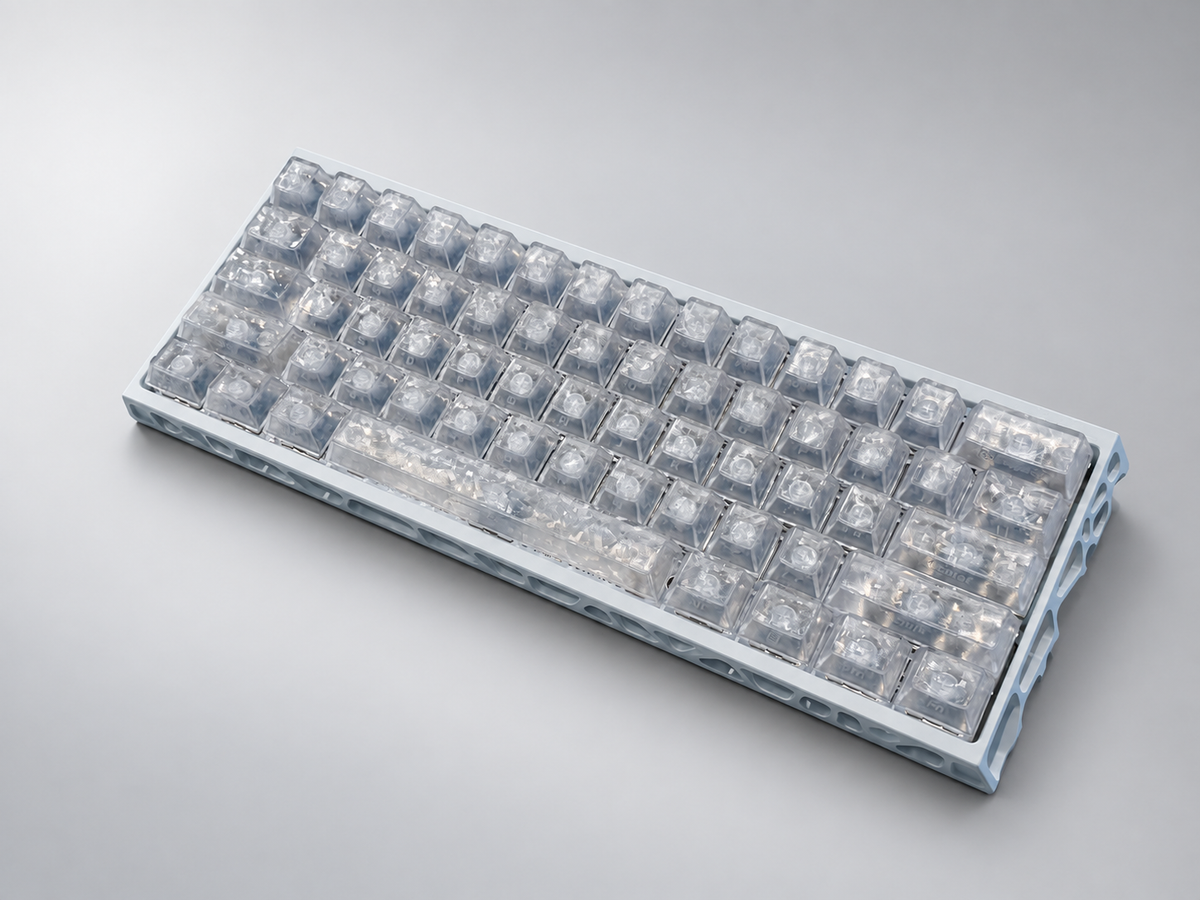 Keyzen Studio Frosted Carbon Fiber Wooting 60 HE V2