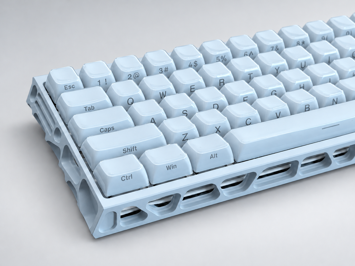 Keyzen Studio Blue Jelly X Wooting 60 HE V2