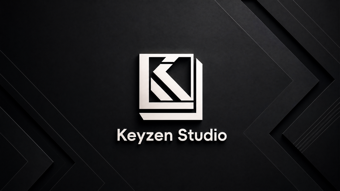 Keyzen Studio logo on a black background