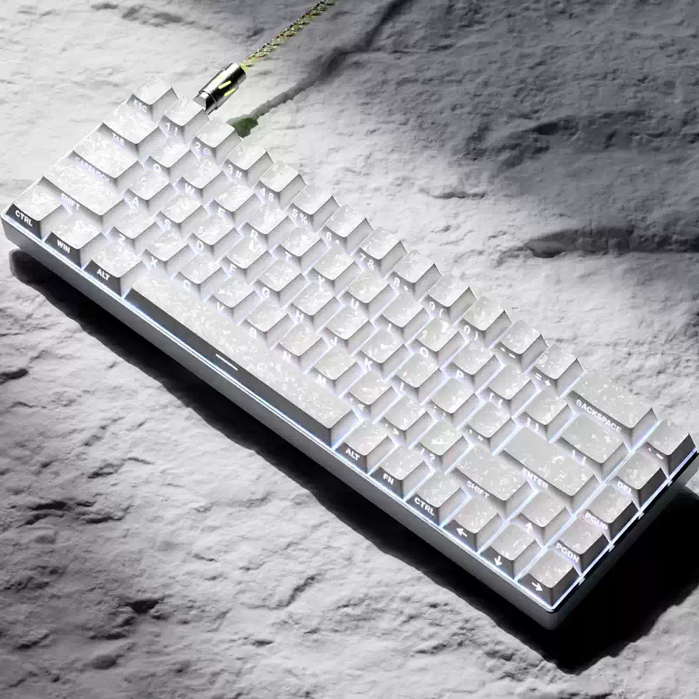 Keyzen Studio Carbon Fiber Texture 2.0 Shine-Through Keycap Set