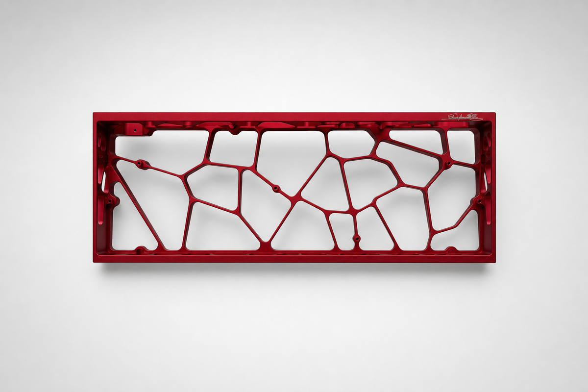 Keyzen Studio Sakura60 Aluminum Hollow Case Red