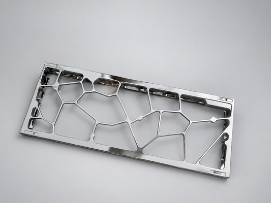 Keyzen Studio GH60 Mirror Texture Silver CNC Aluminum Hollow Case