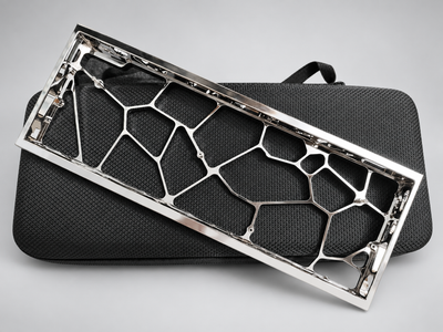 GH60 Mirror Texture Silver CNC Aluminum Hollow Case