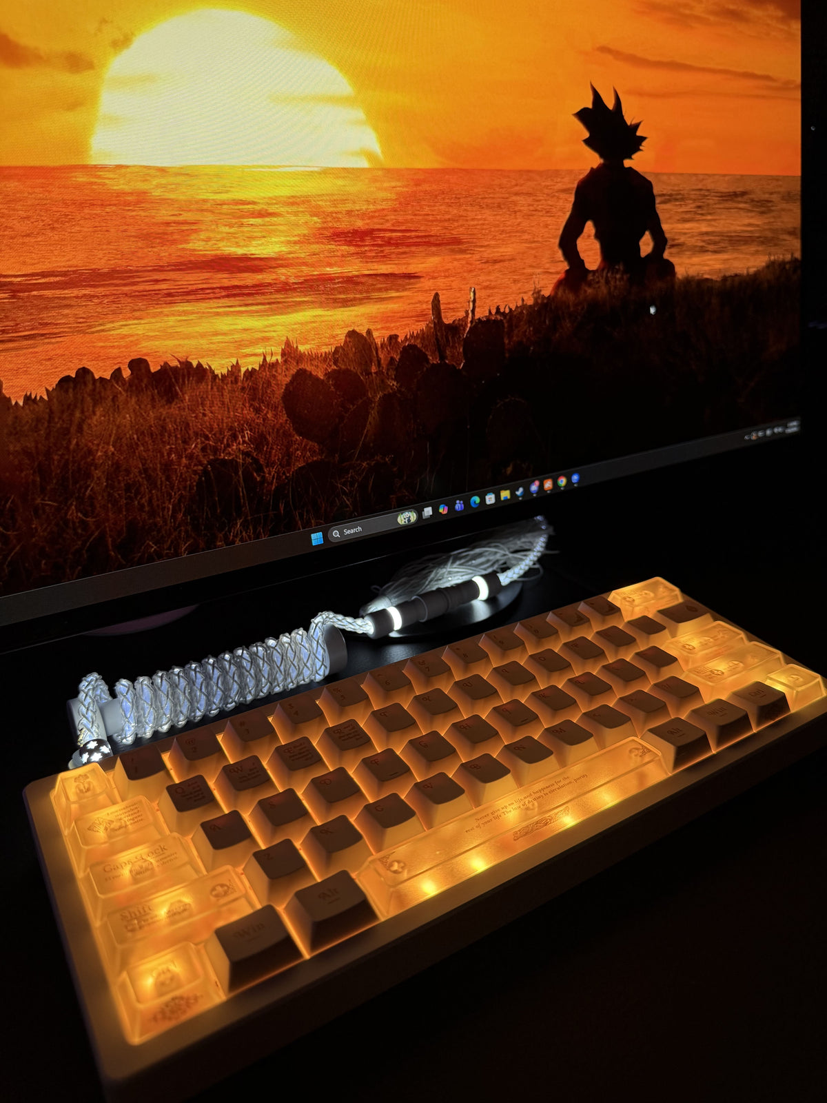Keyzen Studio White Stars60 Limited Edition X Wooting 60 HE V2