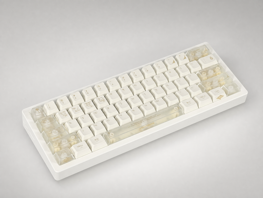 Keyzen Studio White Stars60 Limited Edition X Wooting 60 HE V2
