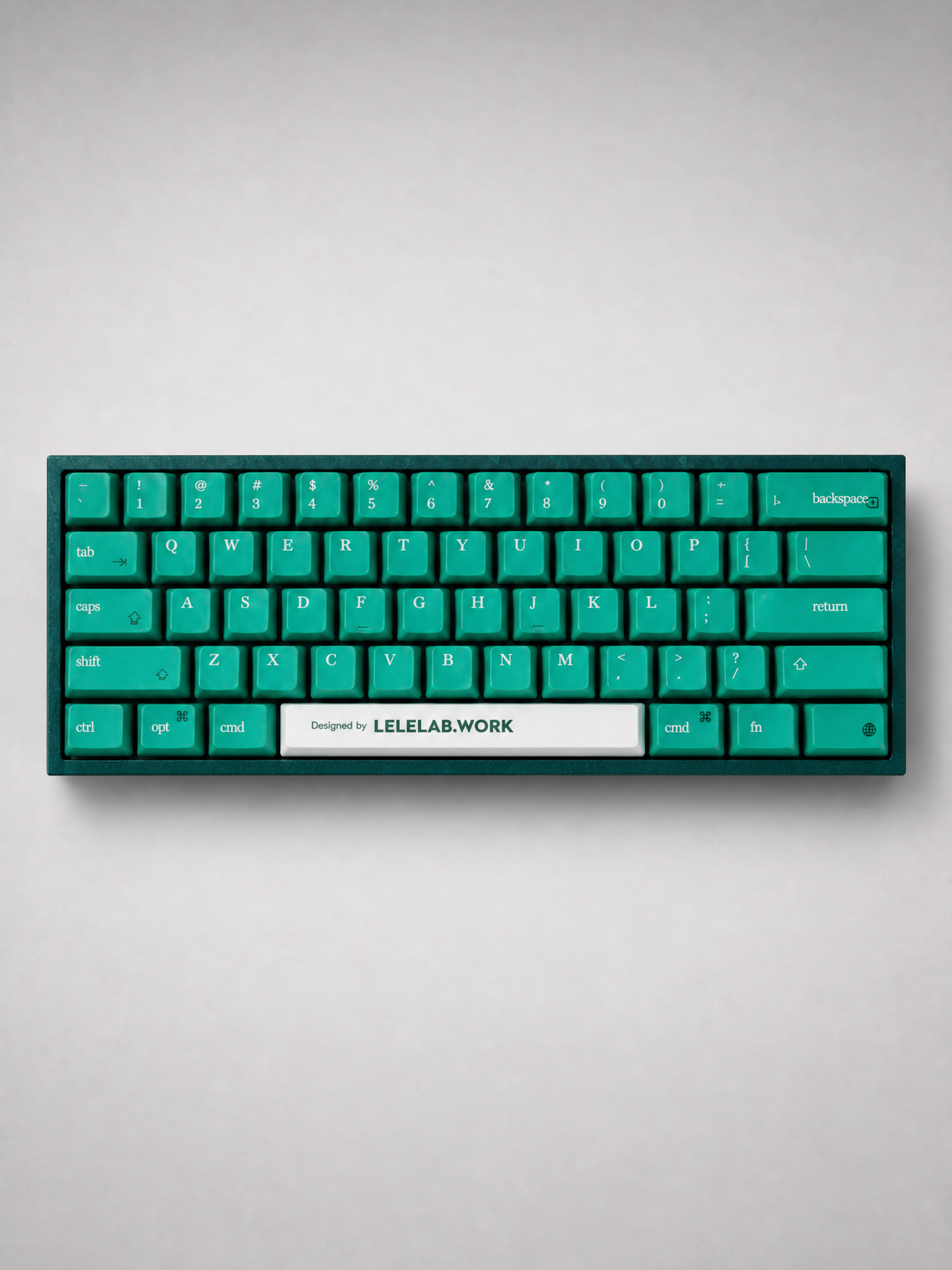 Keyzen Studio LeleLab Columbia Green X Wooting 60 HE V2