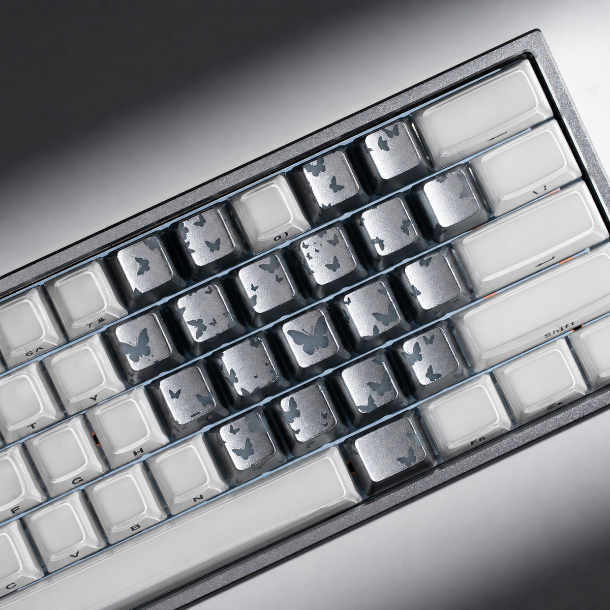 Keyzen Studio Butterfly IMD Keycap Accent Set Silver