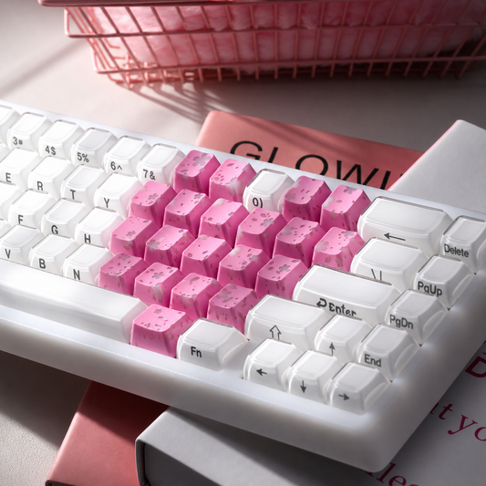 Keyzen Studio Butterfly IMD Keycap Accent Set Pink