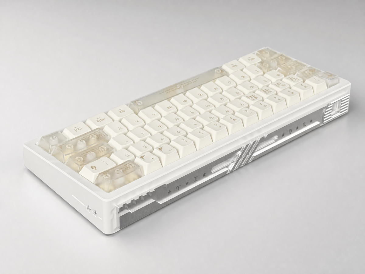 Keyzen Studio White Stars60 Limited Edition X Wooting 60 HE V2