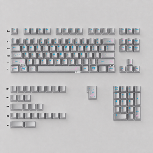 Keyzen Studio Spring Pearl-Effect OEM Keycap Set White